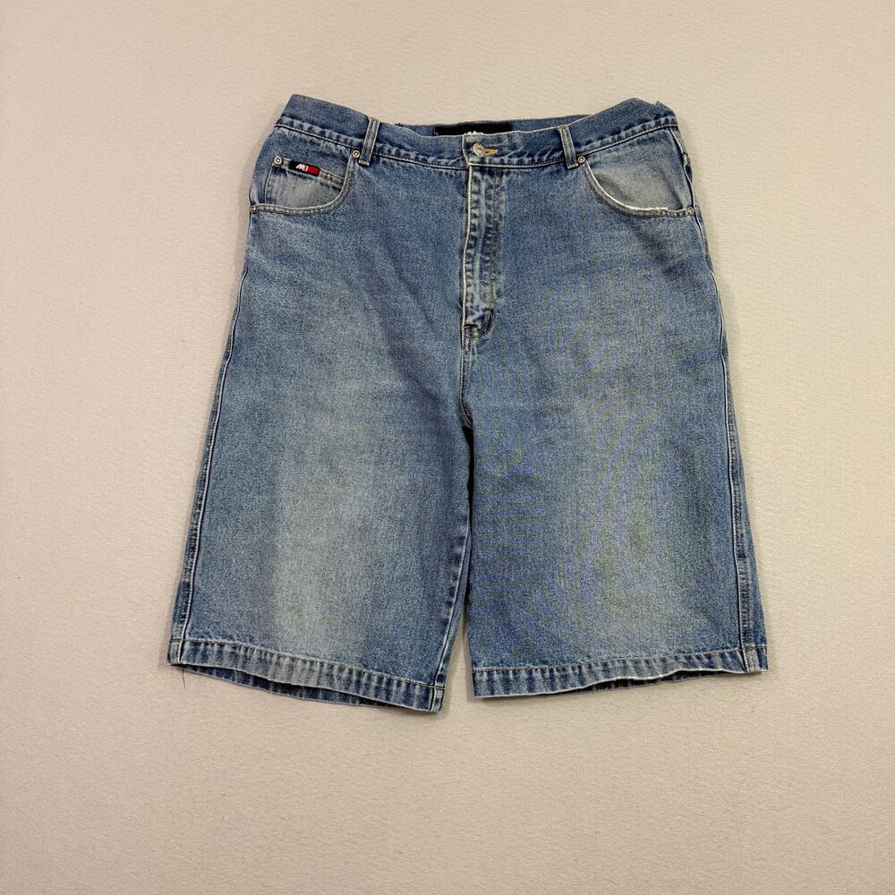 Vintage Moffat Jean Shorts Men's 38 Blue 13" Inseam Denim Jorts Baggy Grunge y2k